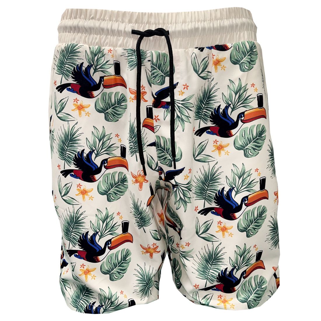 Guinness Badeshorts mitTukan Motiv Hawaiian Print M