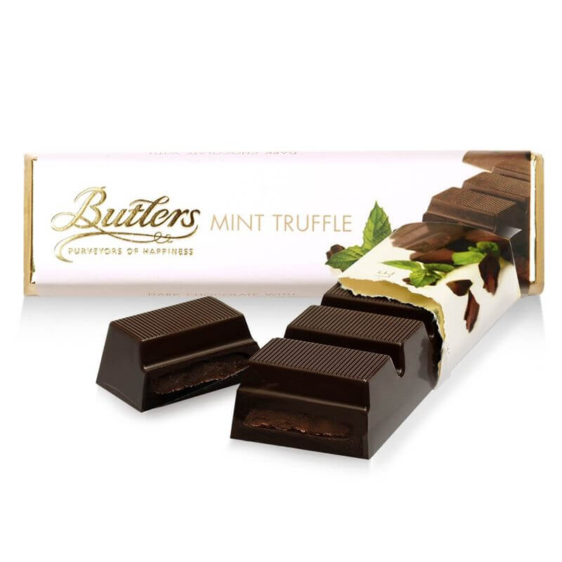 Butlers Irish Schokoladenriegel mit Minzcreme-Trüffelfüllung  10 x75g MHD: 08.09.2026